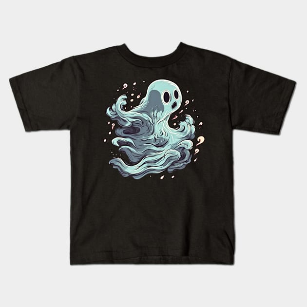 Eerie Halloween Ghoul Art - Spooky Season Delight Kids T-Shirt by Captain Peter Designs